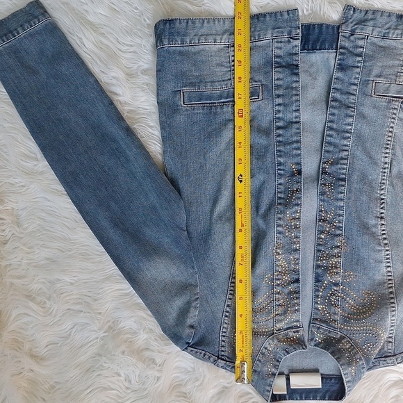 Chico's Golden Paisley Denim Jacket Chico's Size - 0 (4/Small) - Picture 16 of 16